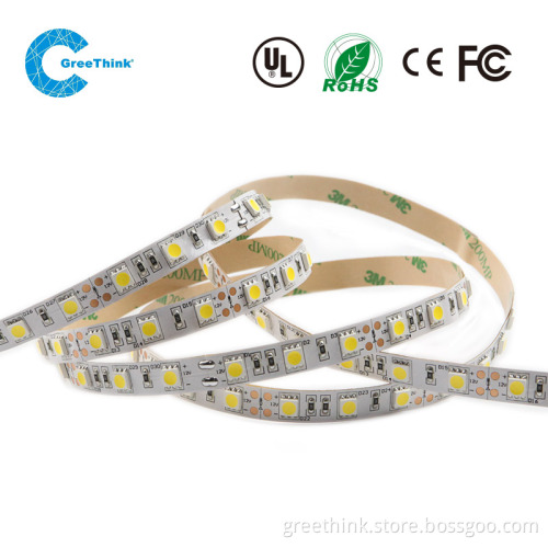 high brightness 12v 14.4W 3000k warm white led strip